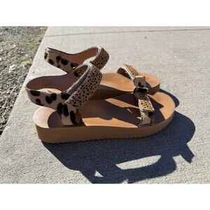 Madewell Women’s The Maggie Sandal Spot Mix Calf Hair Size 6